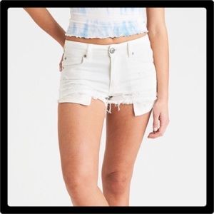 American Eagle Shortie Low Rise White Size 8